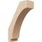 Ekena Millwork 3-inch W x 8-inch D x 12-inch H Imperial Rough Cedar Woodgrain TimberThane Knee Brace, Primed BRCUR03X08X12IMPRCPR - alternate 1